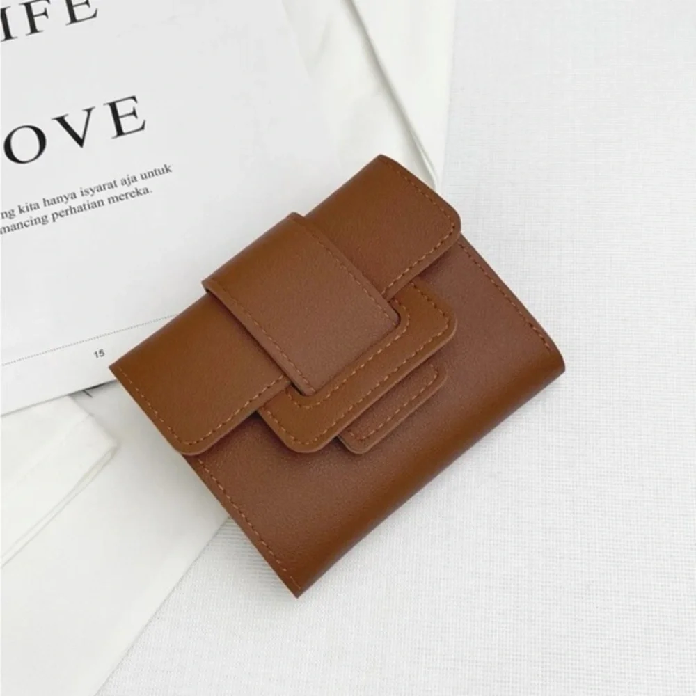 ⚠️Clearance🤎Small Trifold Wallet Brown Cardholder - Picture 2 of 4